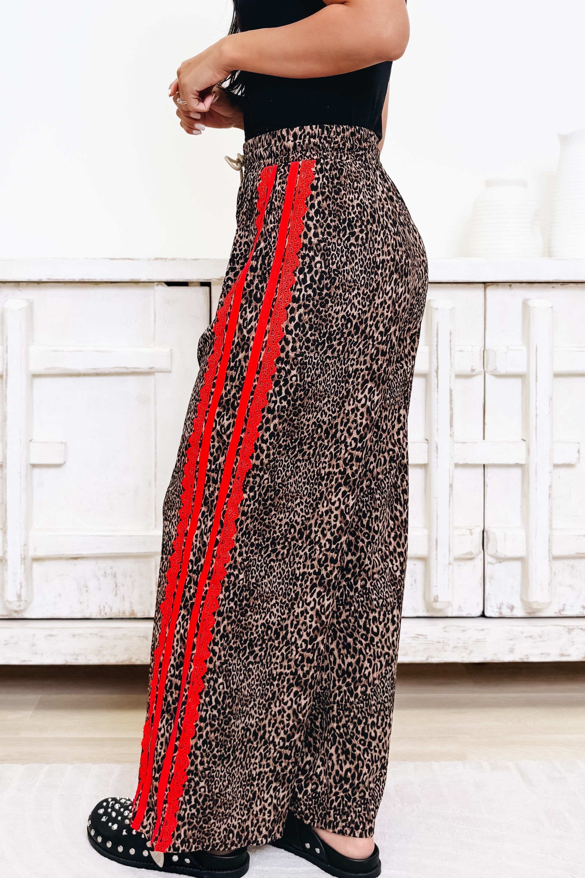 Lace & Sport Leopard Pants - 3 Colors!