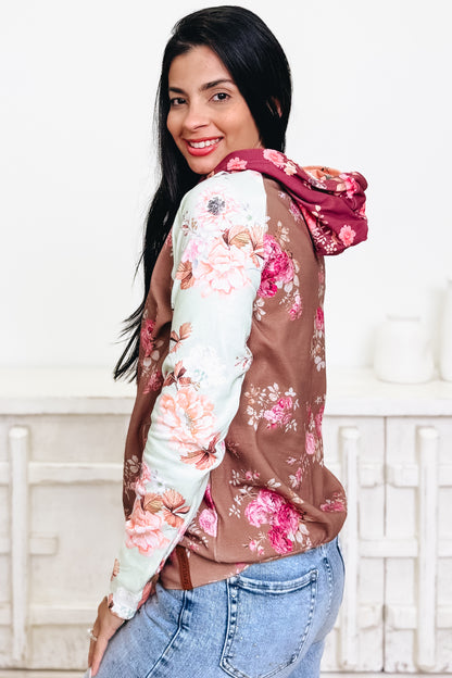 Heaven Scent Floral Double Hooded Sweatshirt