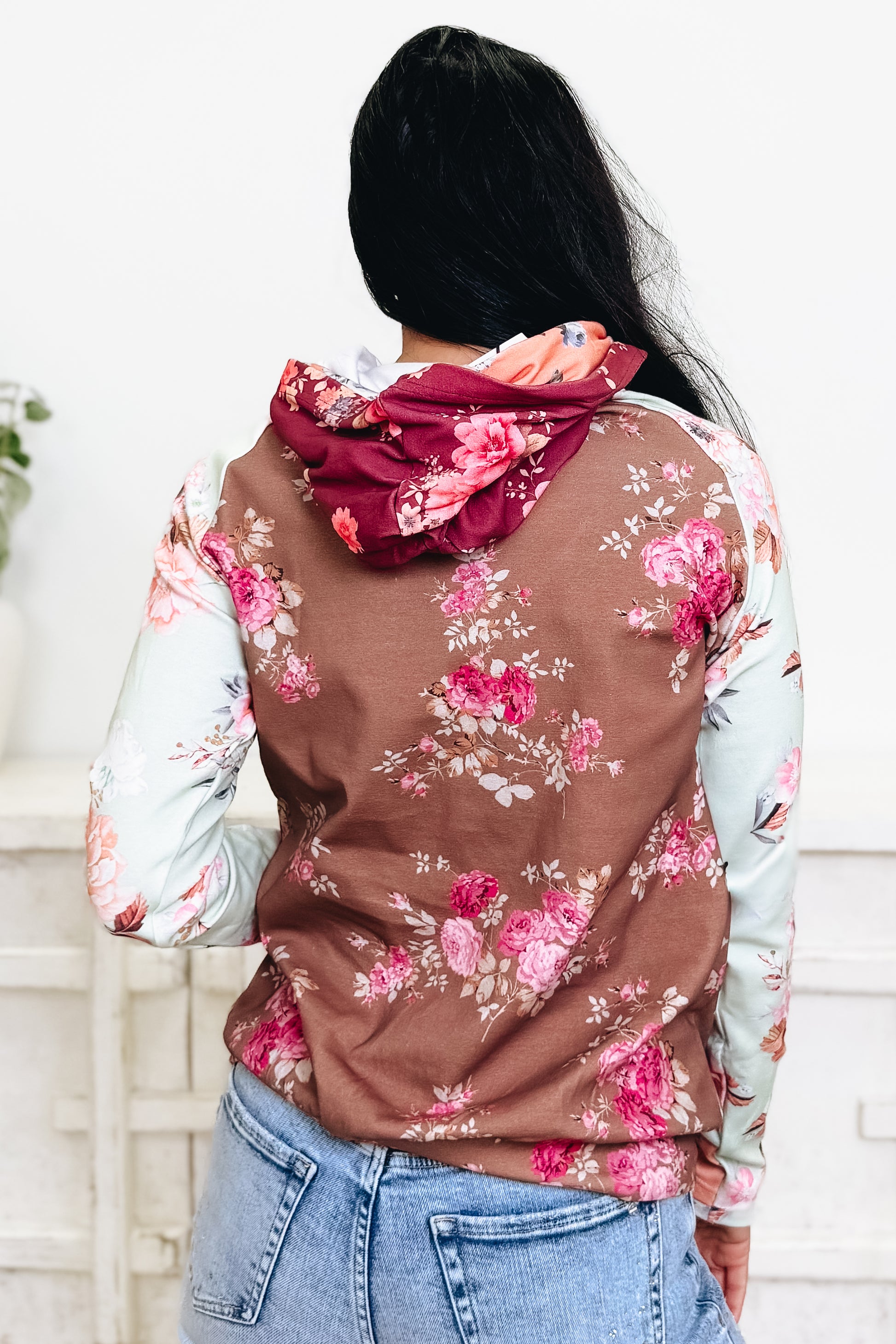 Heaven Scent Floral Double Hooded Sweatshirt