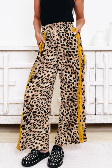 Lace & Sport Leopard Pants - 3 Colors!