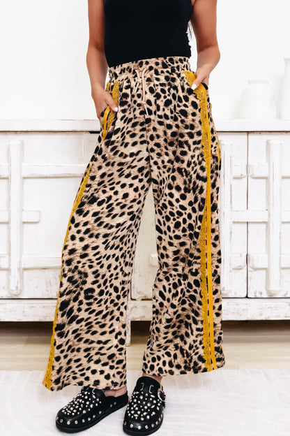 Lace & Sport Leopard Pants - 3 Colors!