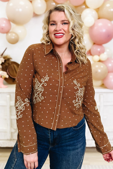 Desert Sky Button Down Top