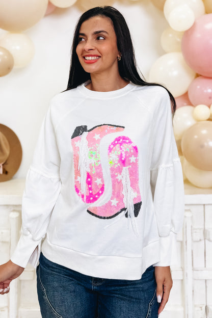 Kickin It Cowgirl Graphic Top