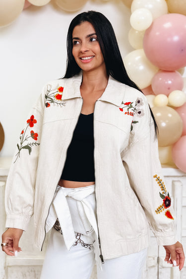 Branching Out Floral Denim Jacket - 2 Colors!