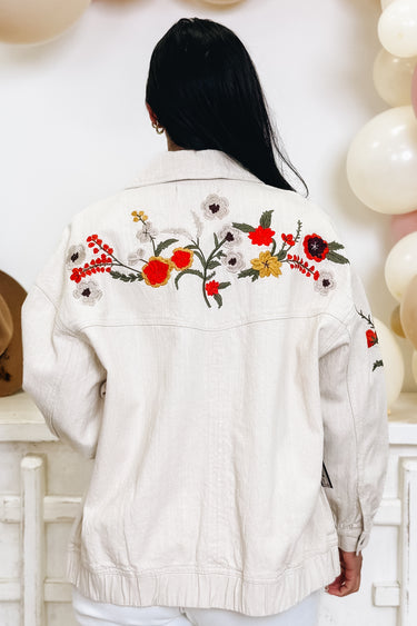 Branching Out Floral Denim Jacket - 2 Colors!