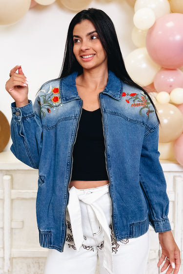 Branching Out Floral Denim Jacket - 2 Colors!
