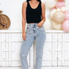 Count On Me By Blue B - Mid Rise Western Jeans - Light Wash