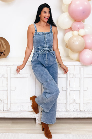 Wanted & Wild Denim Overalls - Denim