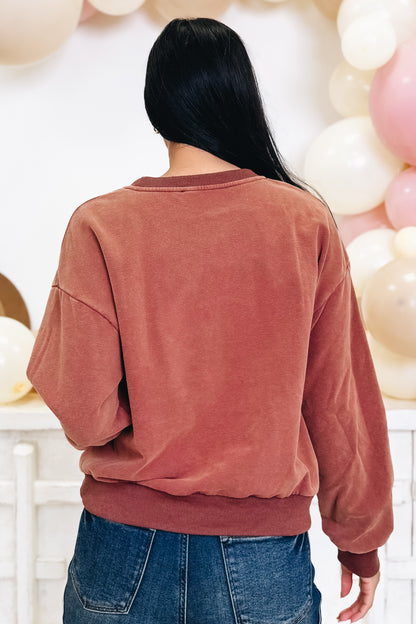 TEXAS Flocked Sweatshirt