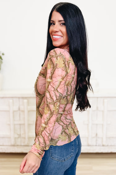 Real Tree Camo Top - Pink