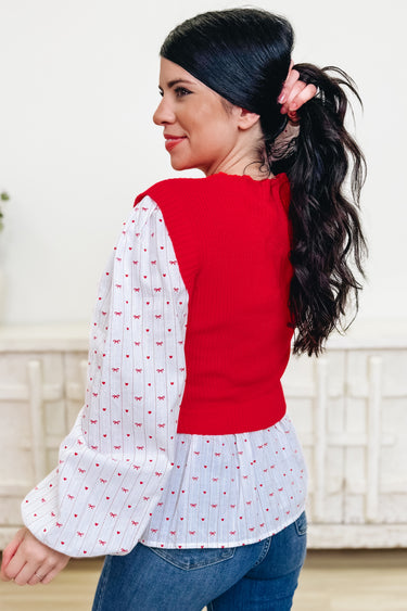First Crush Sweater Vest Top