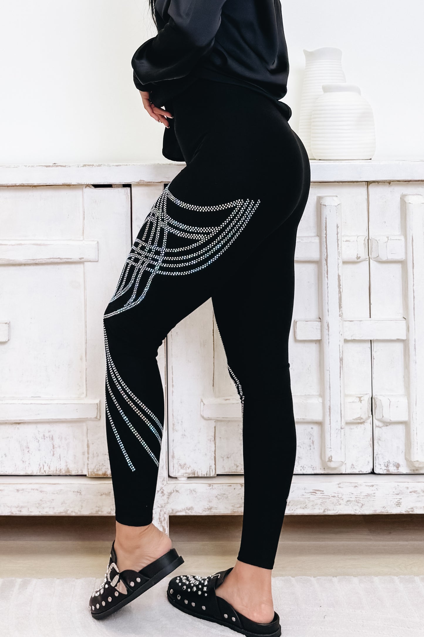 Midnight Twist Leggings - Black