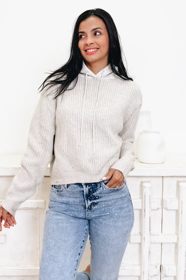 Lead The Way Knitted Hooded Sweater