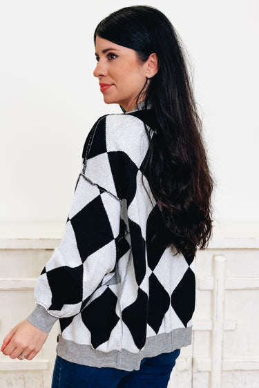 Checkmate Vibes Cardigan