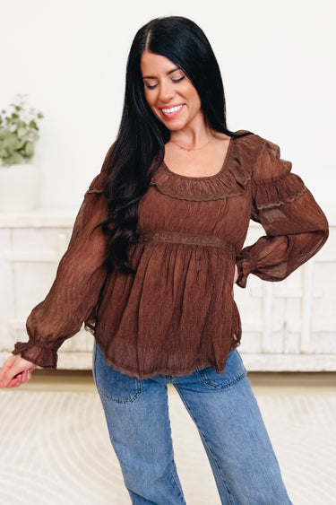 Ruffled Romance Top - 2 Colors!