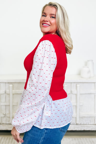 First Crush Sweater Vest Top