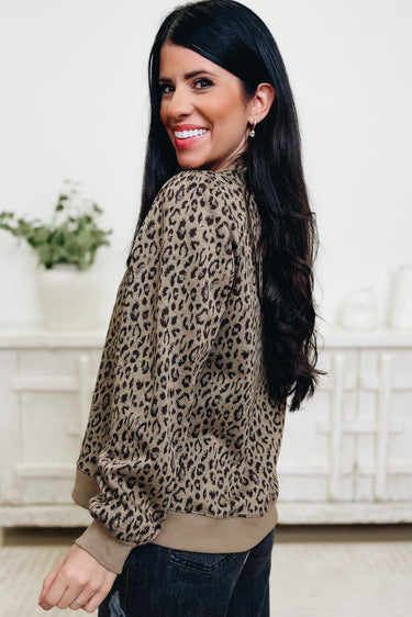 Teddy Bear Leopard Sweatshirt