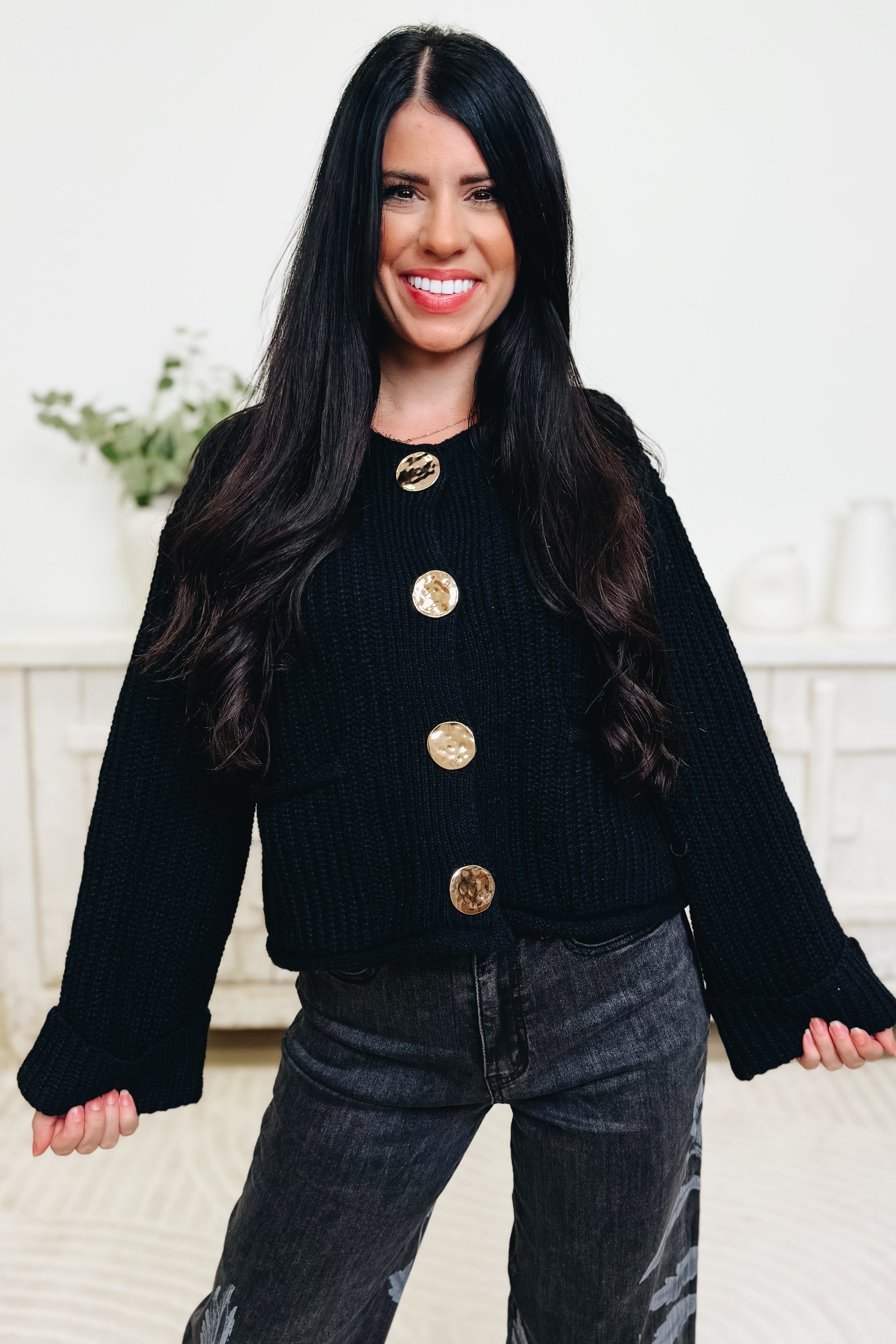 【トゴール・TGOR】Glittermohair cardigan Dorothea Embellished Brushed Knit Cardigan - ASTR the Label