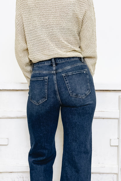 Next To You By Mica - High Rise loose Fit Straight Jeans