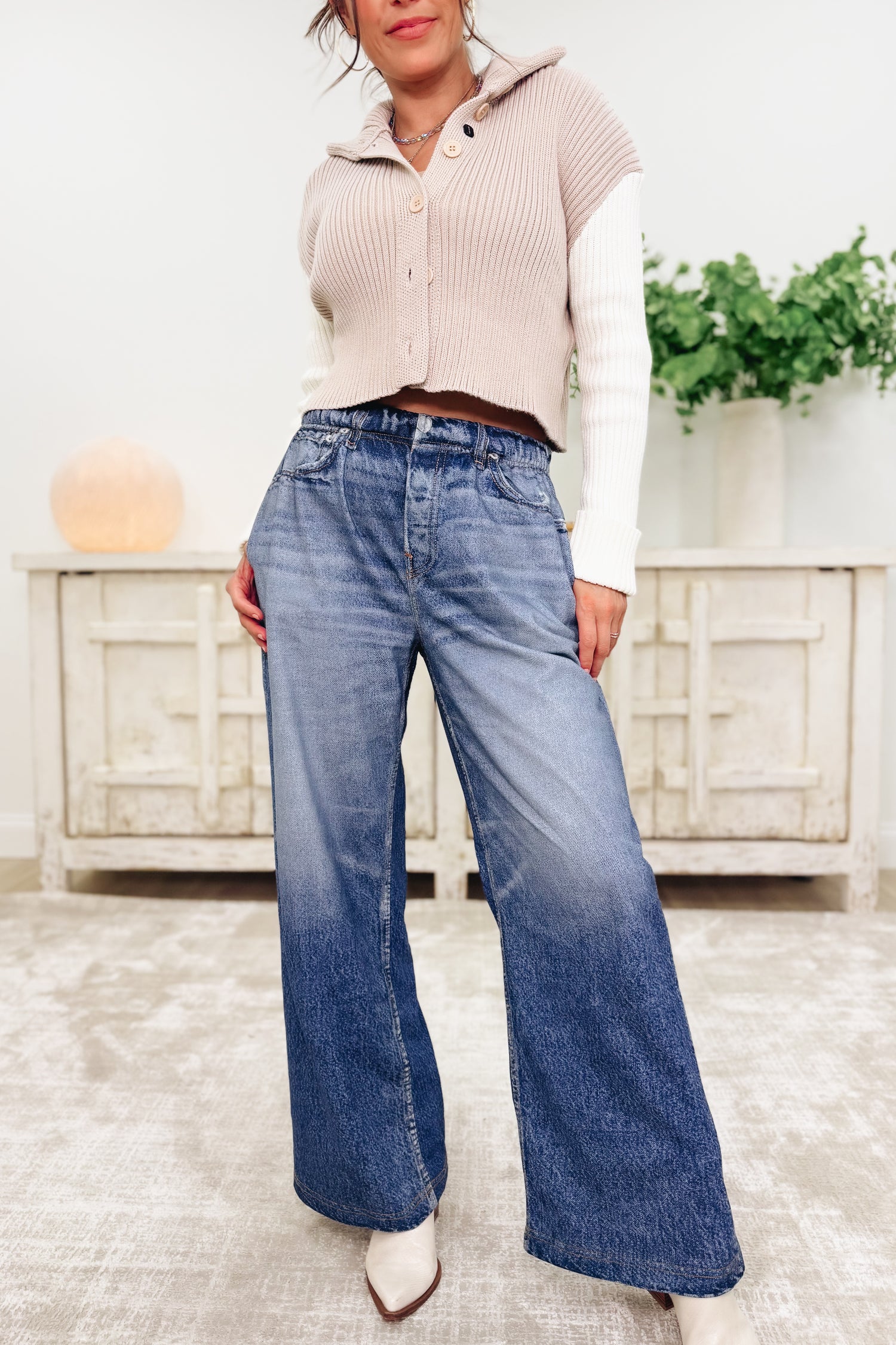 The Night Shift By BAR Label - High Rise Wide Leg Sweatpants