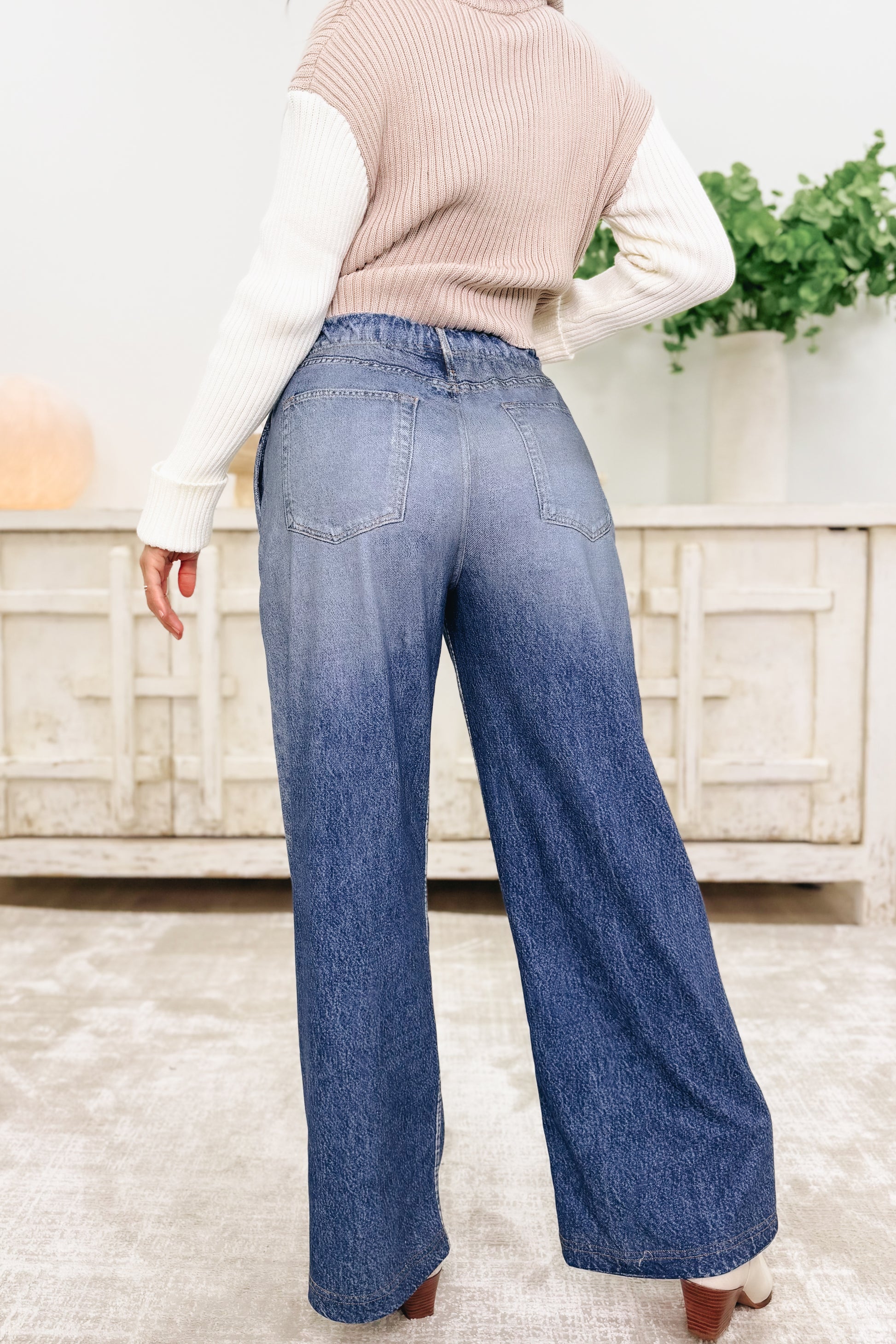The Night Shift By BAR Label - High Rise Wide Leg Sweatpants