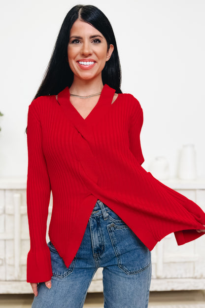 Twisted Treat Sweater Top - 2 Colors!