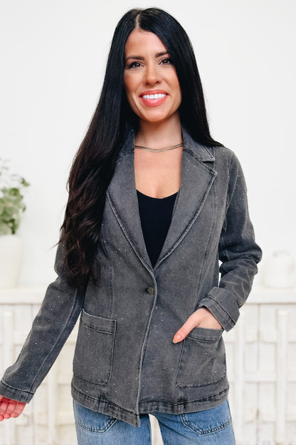 Shine & Glow Rhinestone Denim Jacket