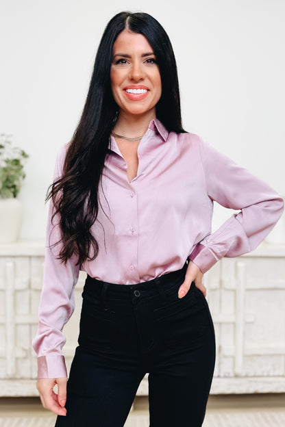 No Better Shine Button Down Top - 2 Colors!