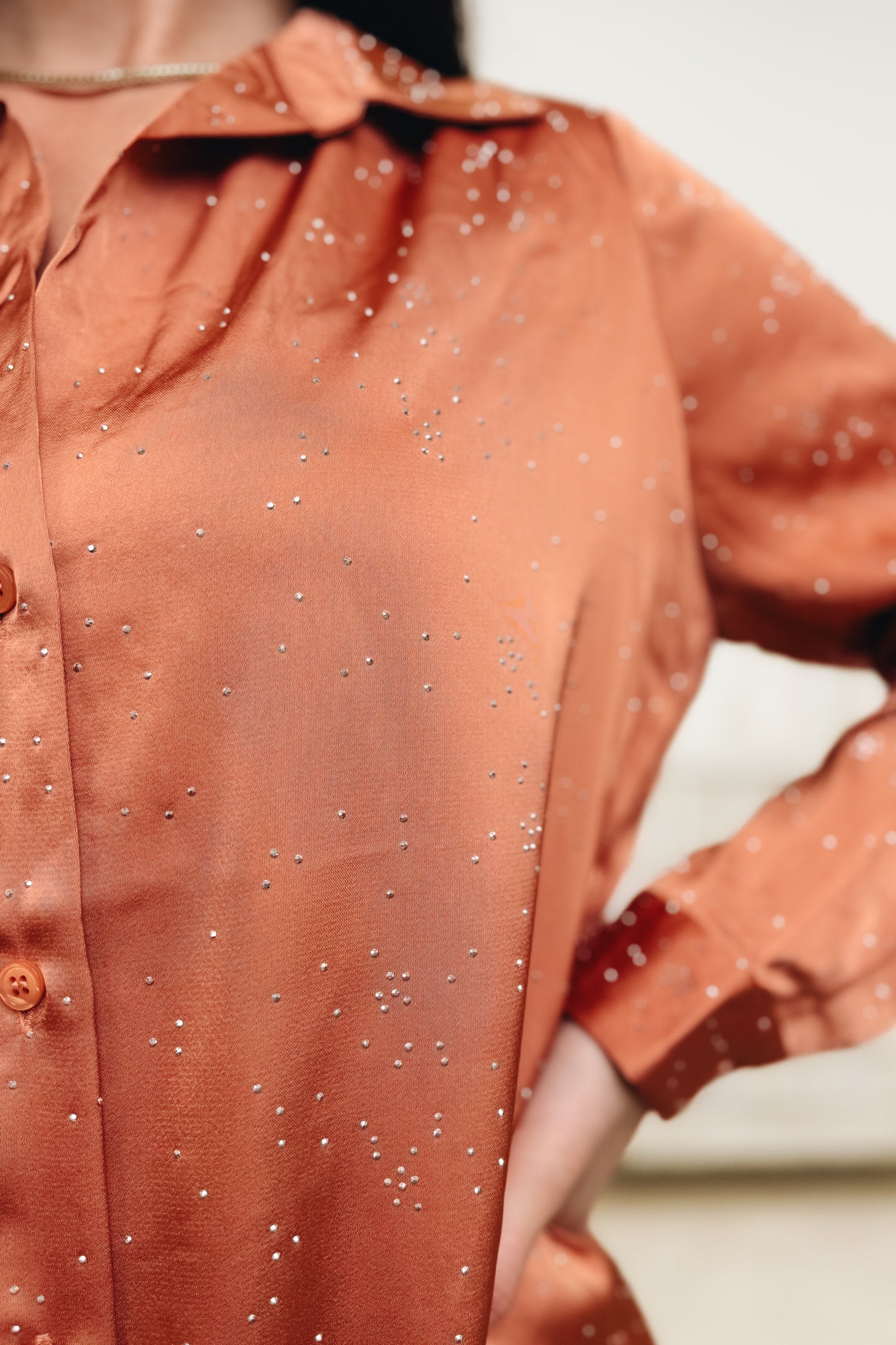 Give Em Your Shine Button Down Top