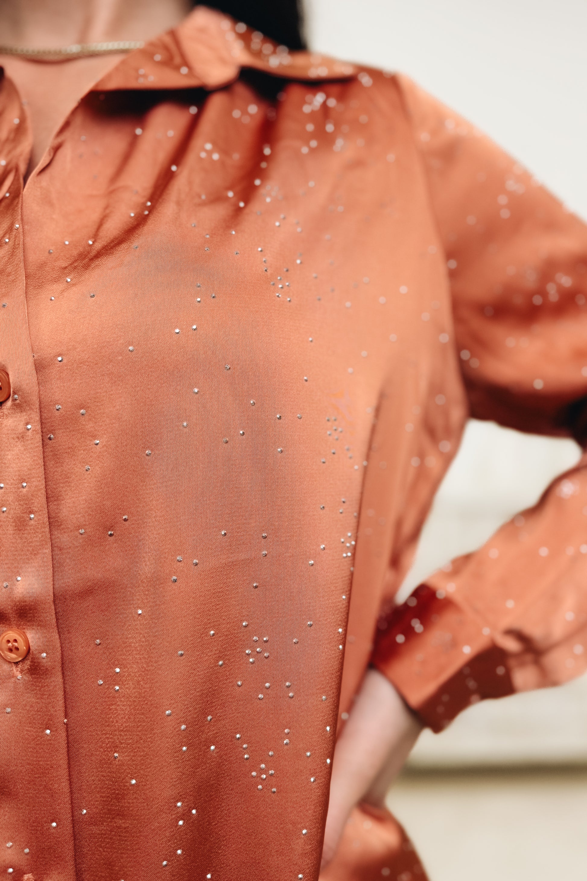 Give Em Your Shine Button Down Top