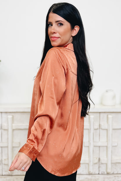 Give Em Your Shine Button Down Top