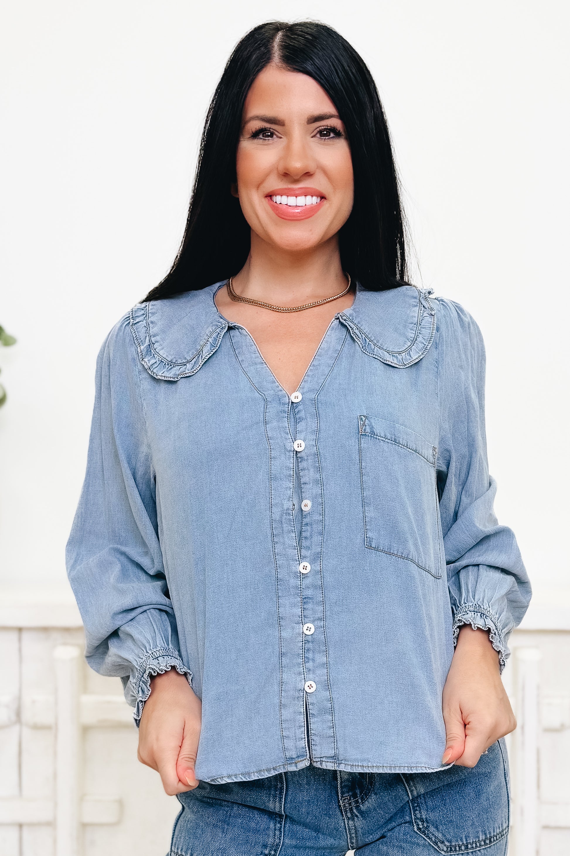 That's All Me Button Down Top