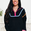 Polished Half Zip Sweater Top