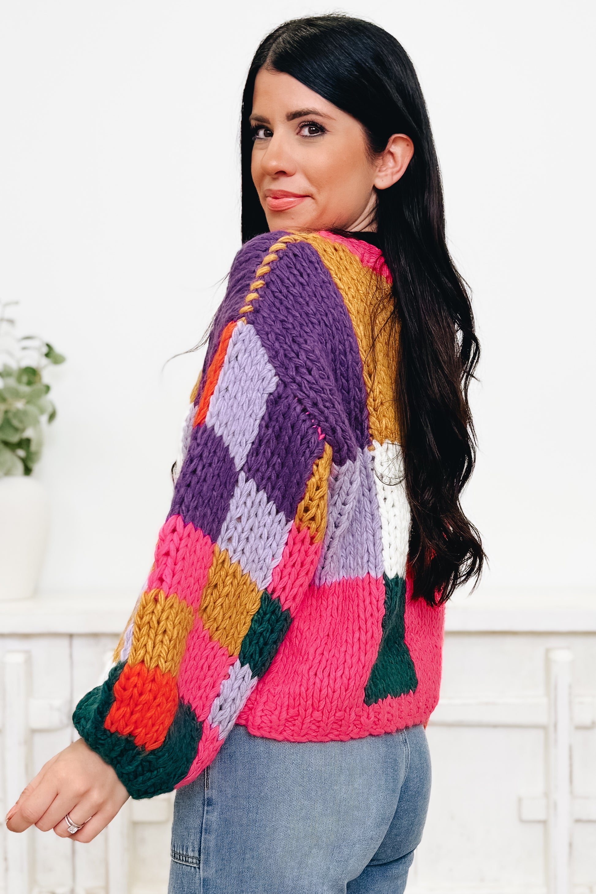 Block Don't Stop Crochet Sweater