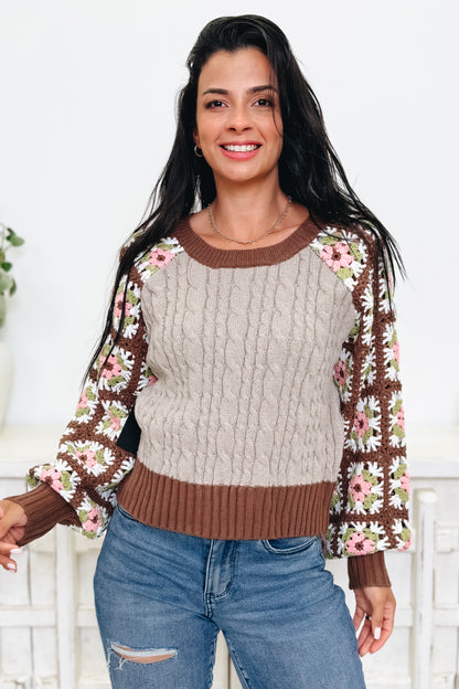 Whatcha Say Crochet Sweater - 2 Colors!