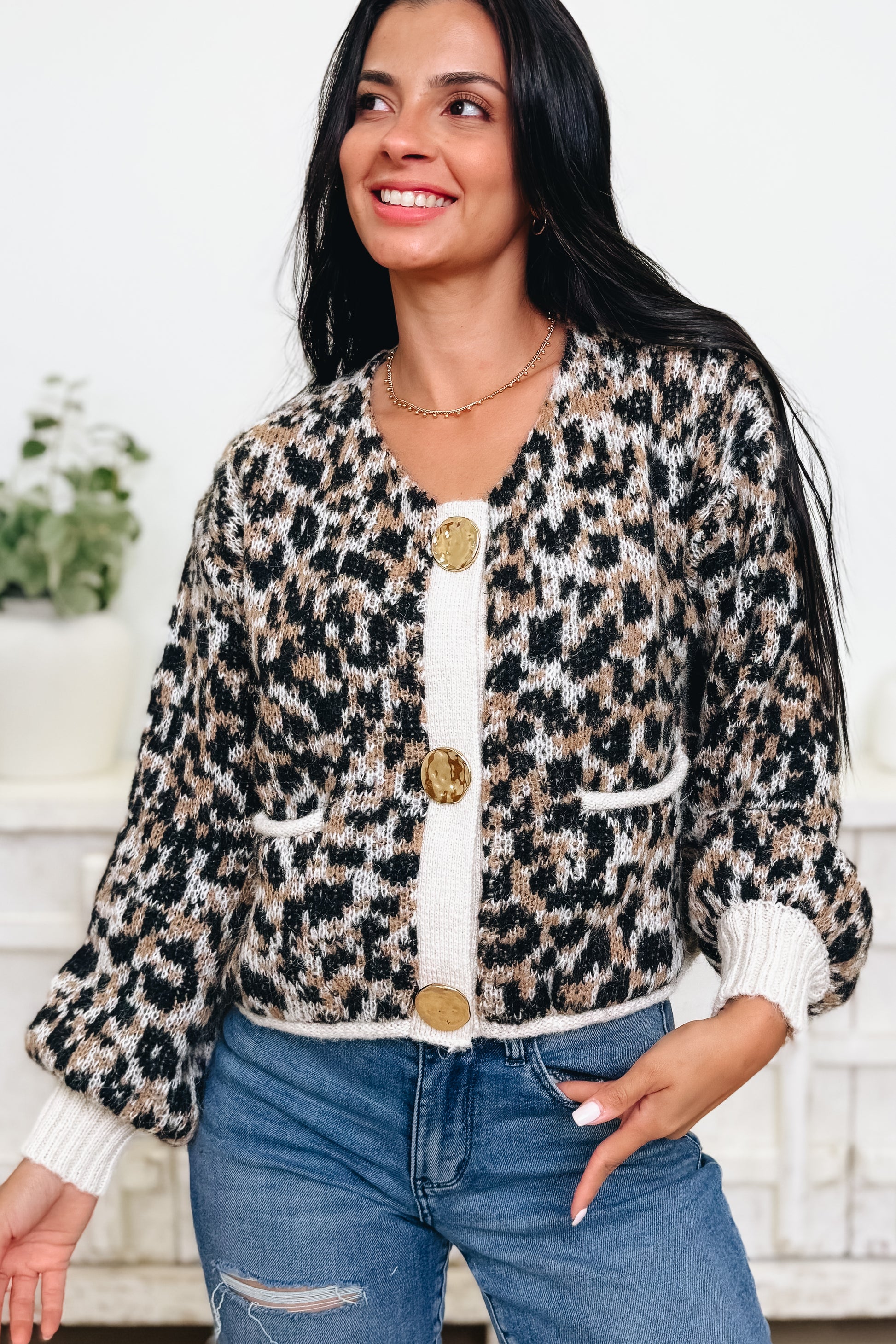 Shepard Of Leopard Cardigan