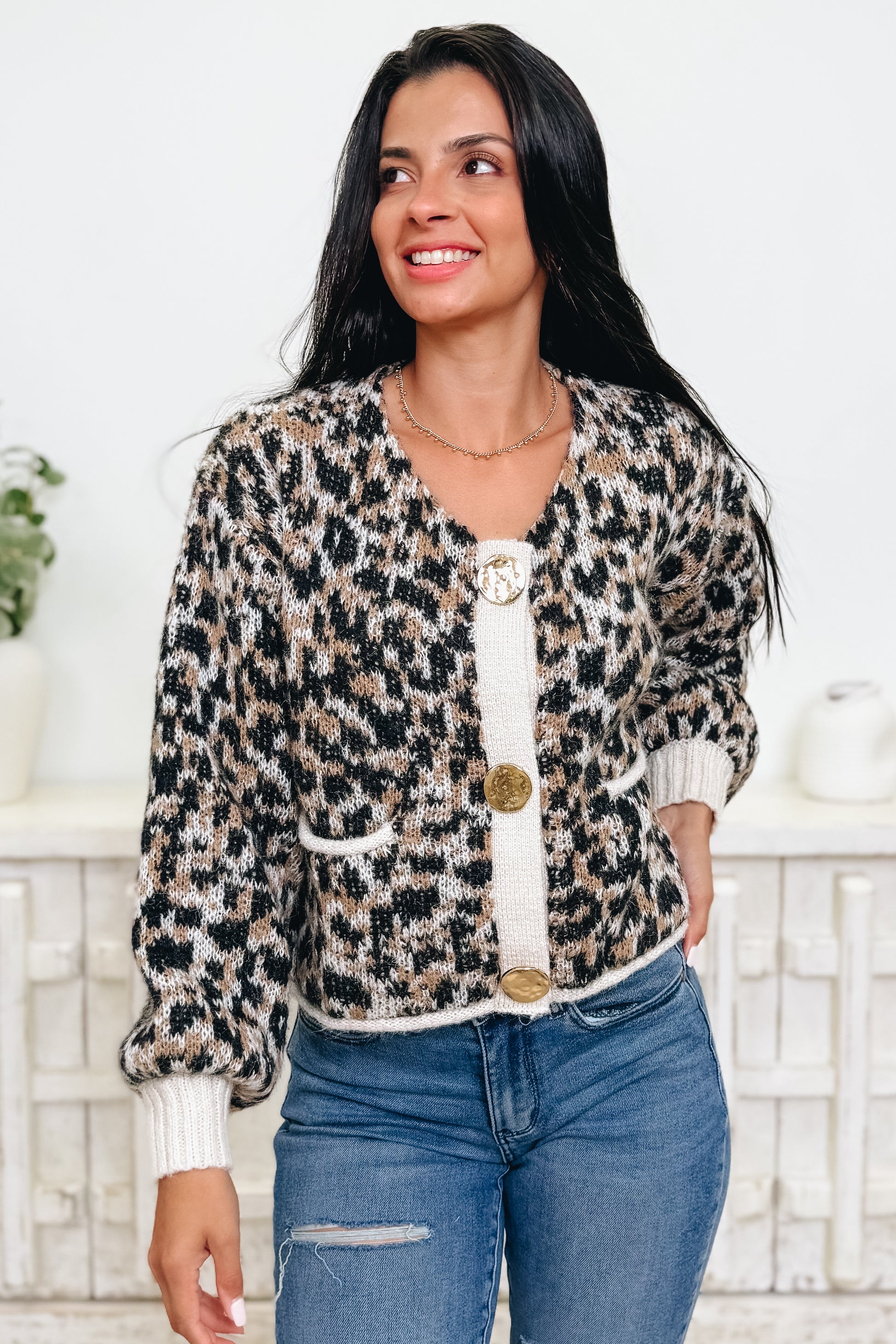 Shepard Of Leopard Cardigan