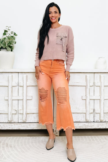 Frayday By Anniewear - Wide Leg Distress Jeans - 3 Colors!