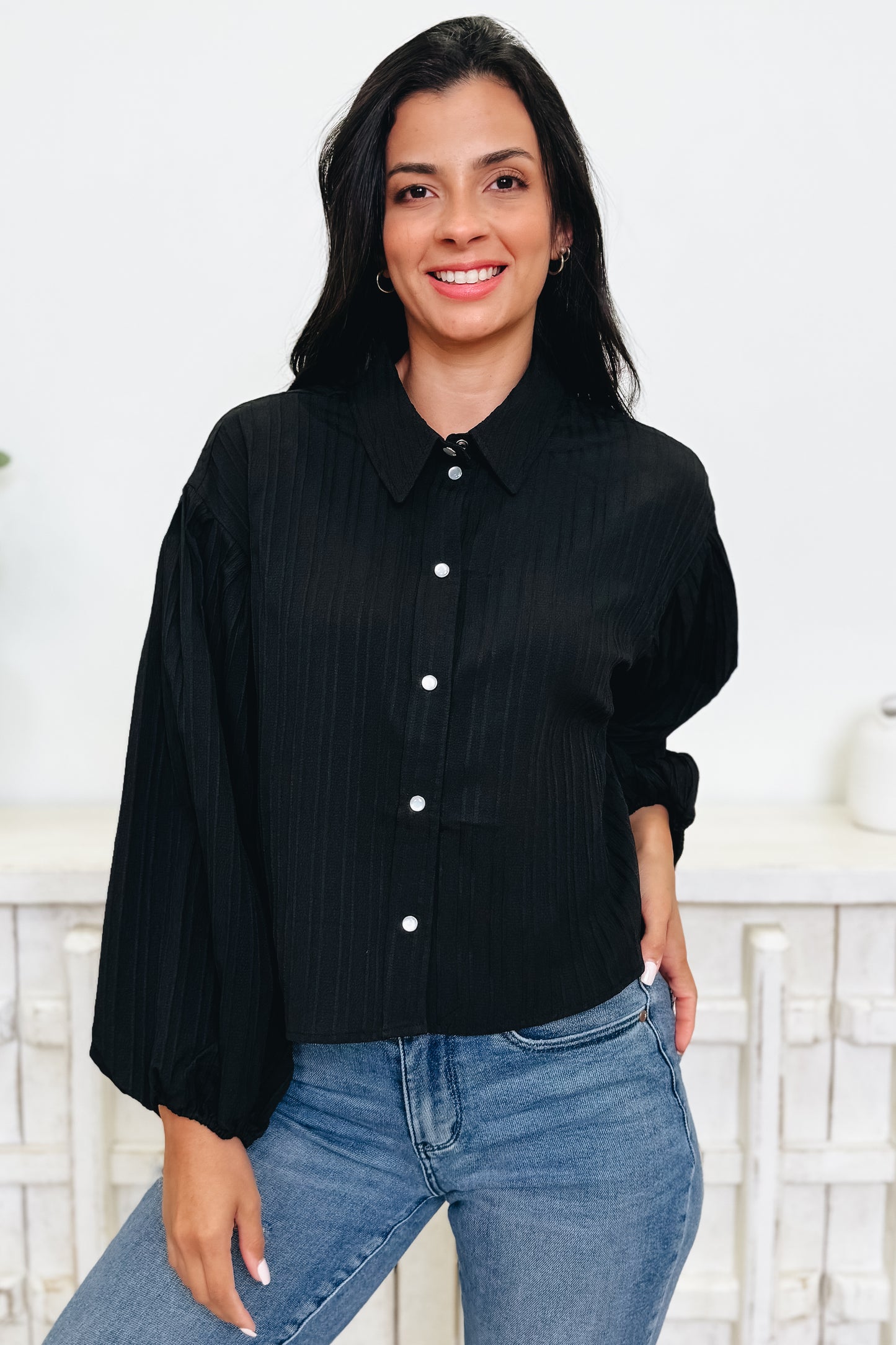 Bubbly Perspective Top - 3 Colors!