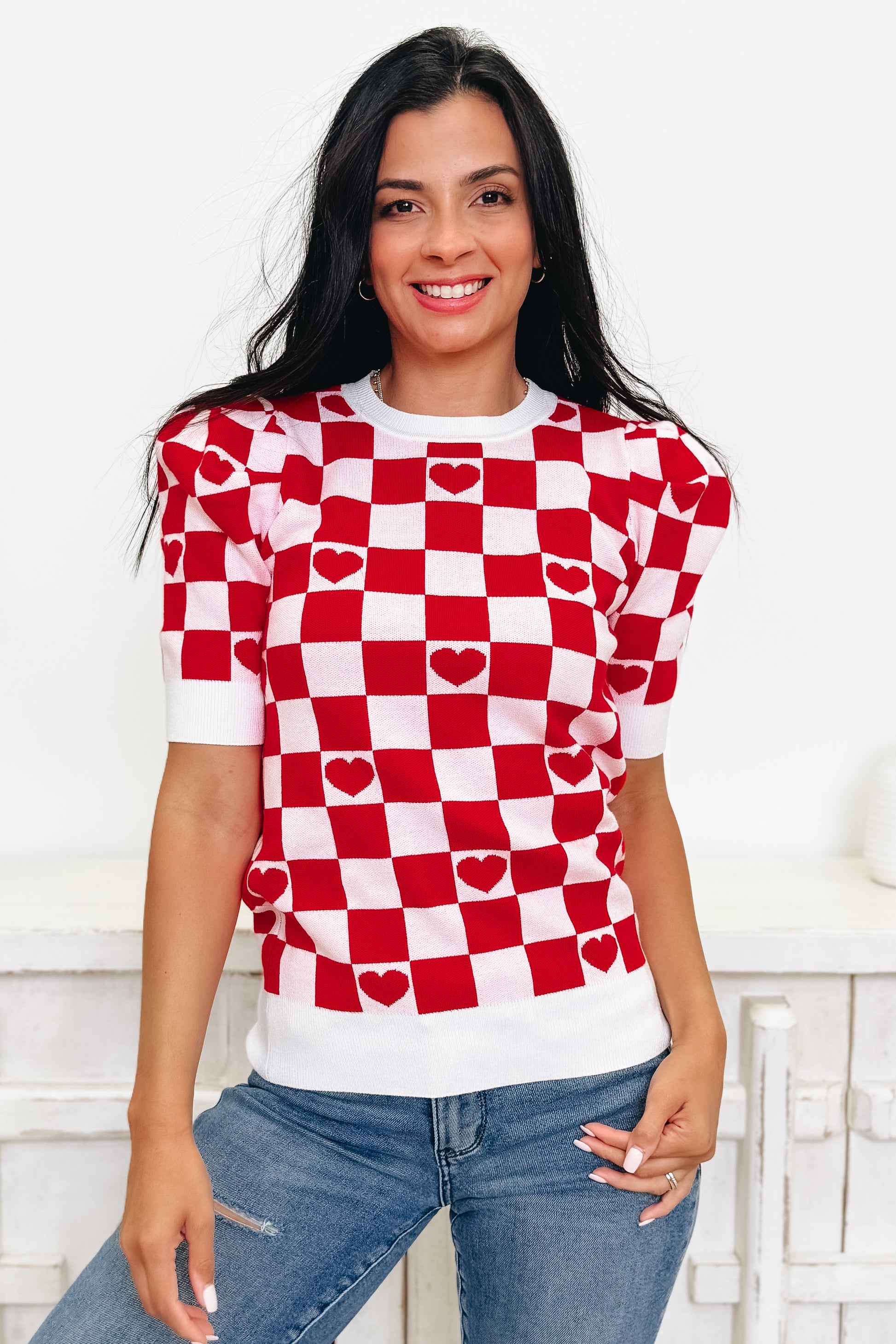 Checking The Boxes Sweater - 2 Colors!