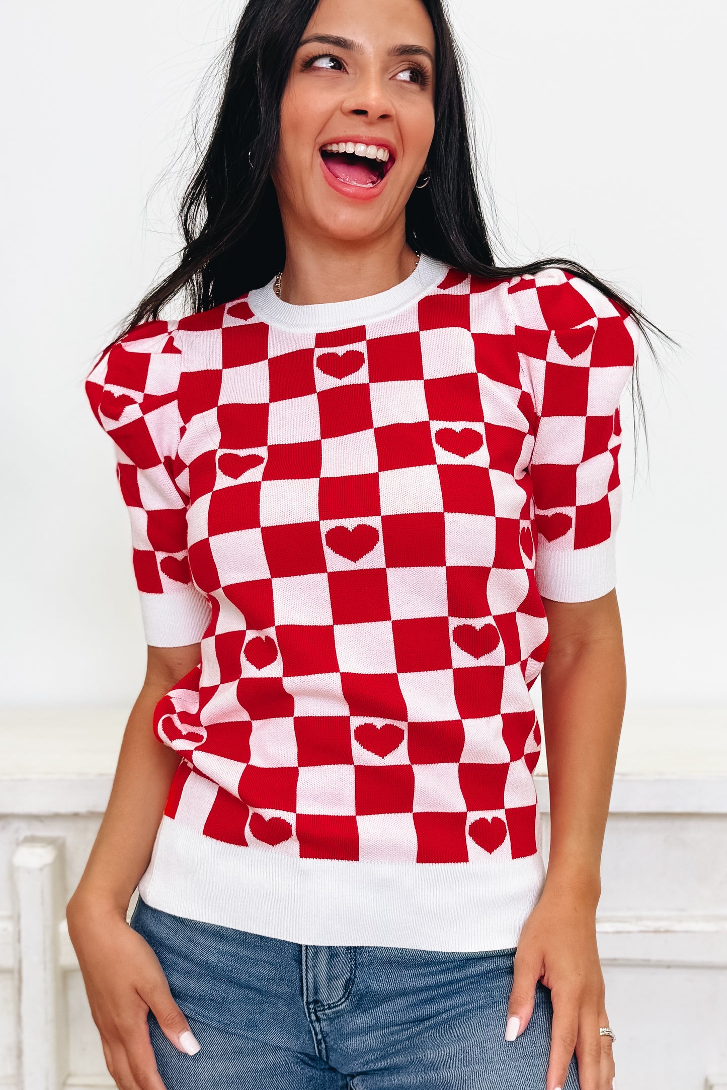 Checking The Boxes Sweater - 2 Colors!