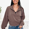 Silver Lining Luxe Quarter Zip Top - 2 Colors!