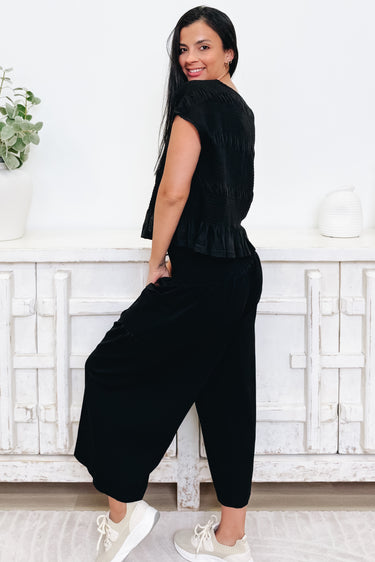 Sugar & Sweet Pants Set - Black