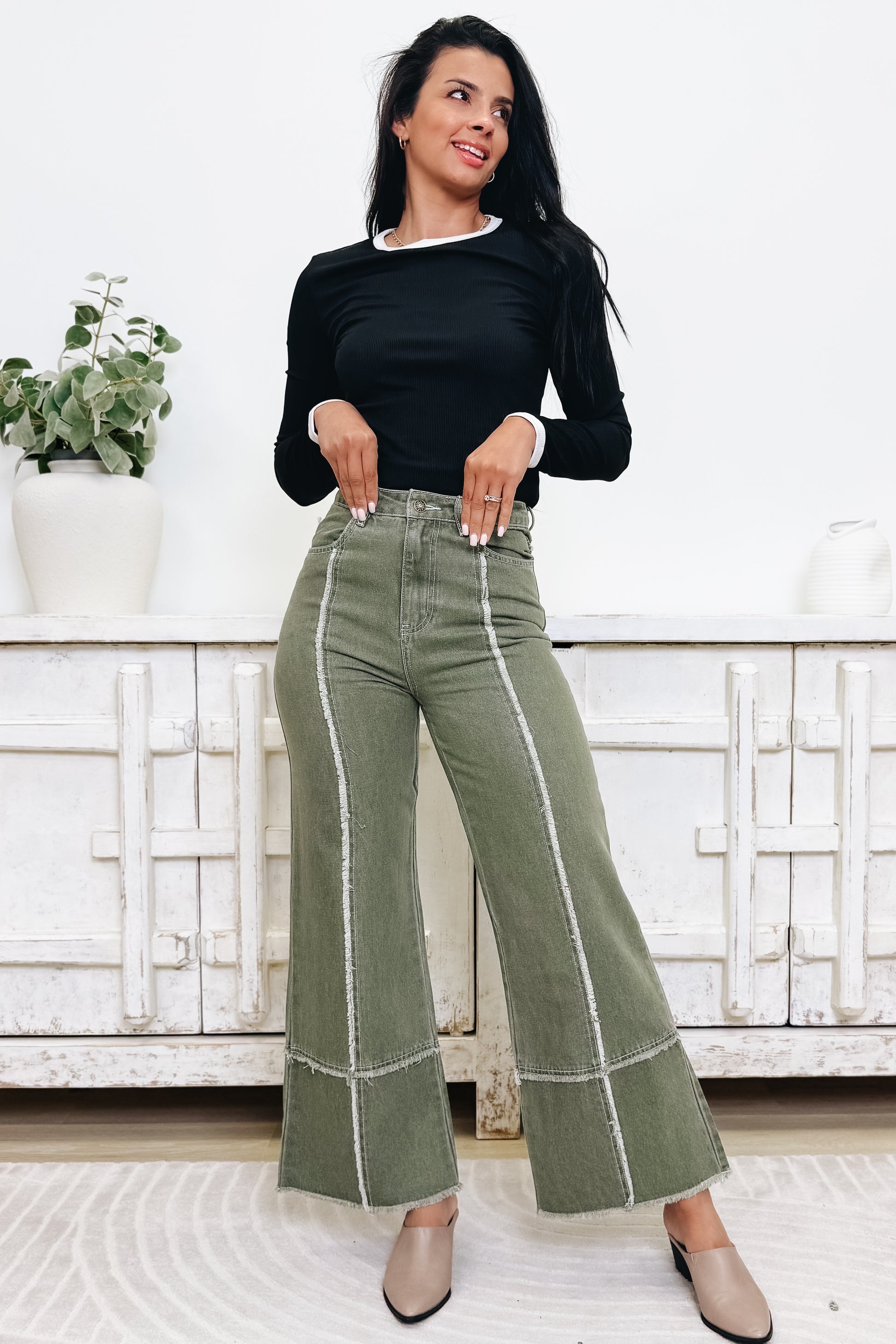 Easy Does It Mid Rise Jeans - 2 Colors!