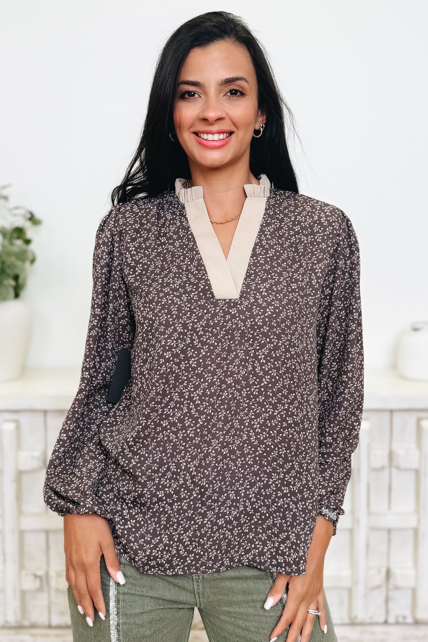 Dark Romance Floral Top