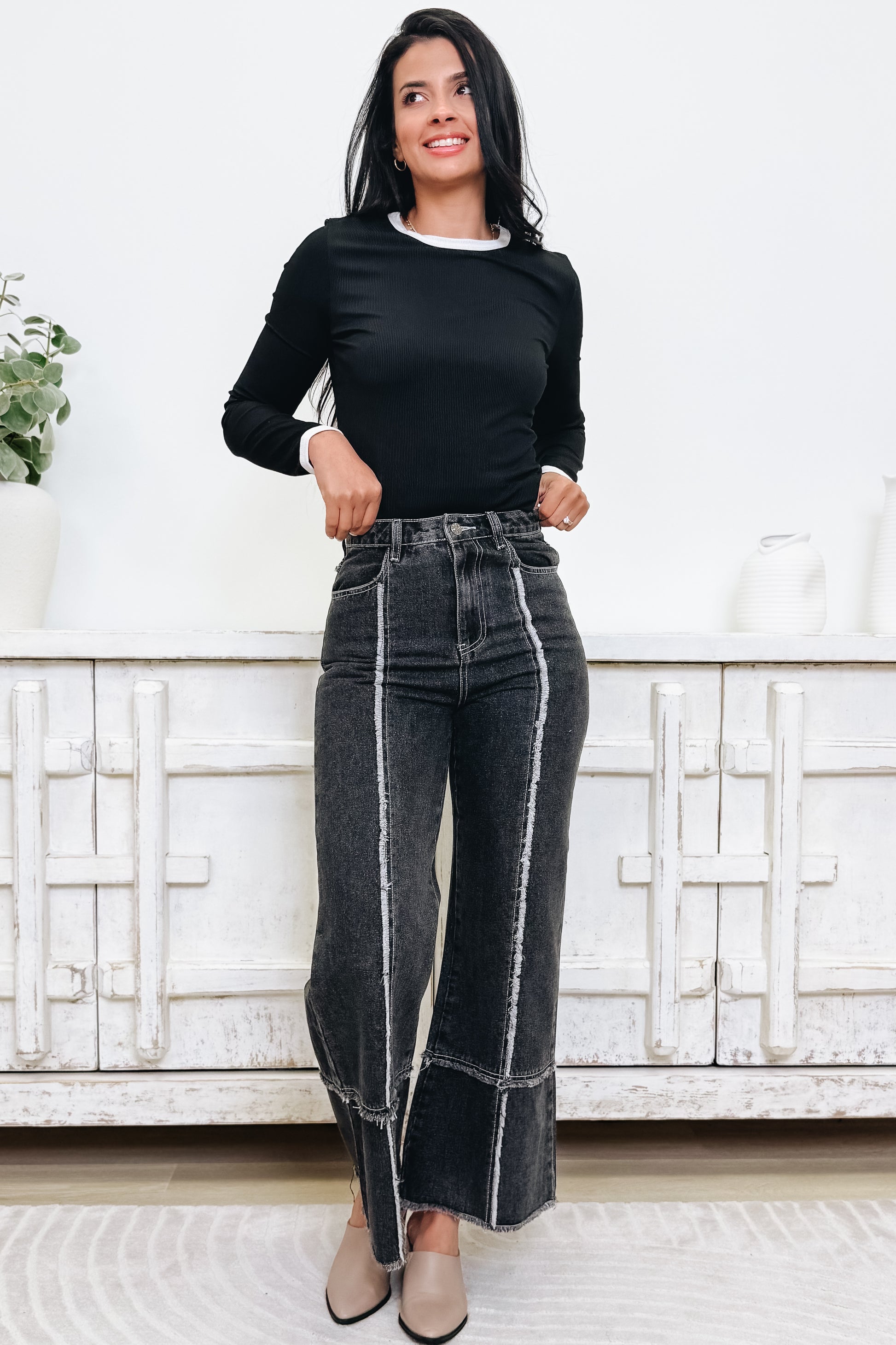 Easy Does It Mid Rise Jeans - 2 Colors!