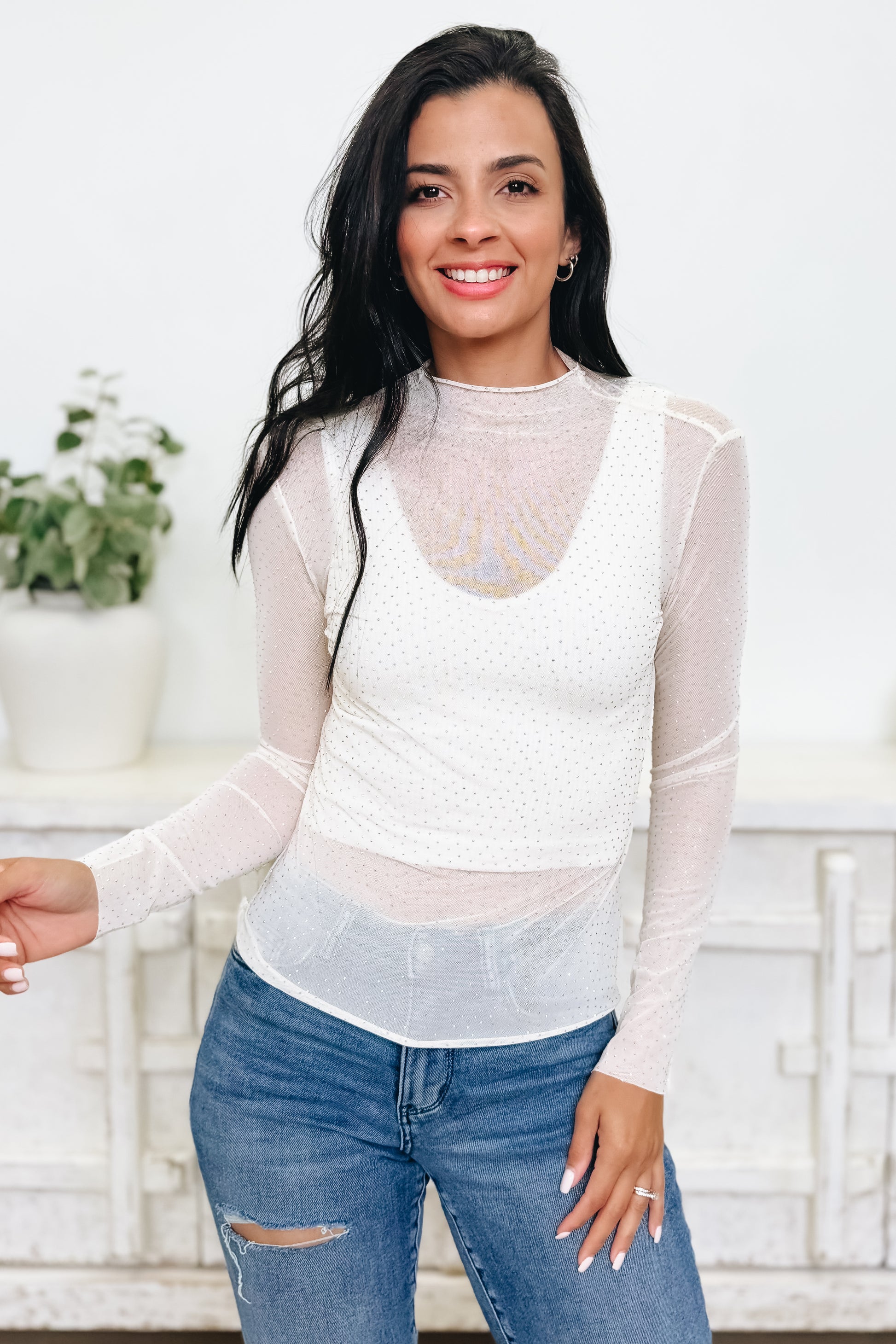 Shimmery Confession Top - 3 Colors!