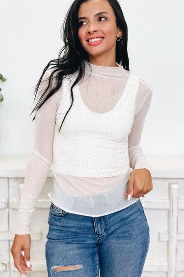 Shimmery Confession Top - 4 Colors!