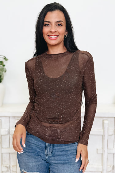 Shimmery Confession Top - 4 Colors!