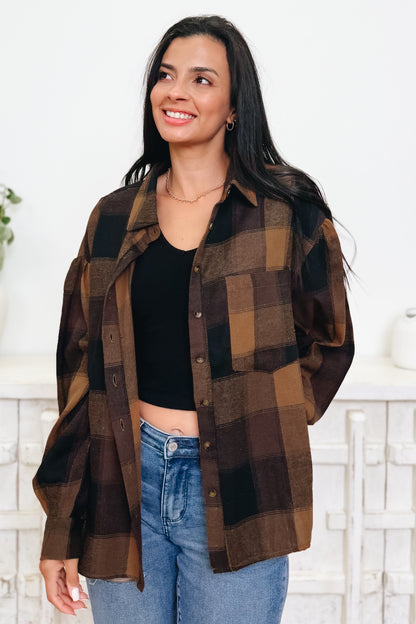 Wild About Plaid Button Down Top - 2 Colors!